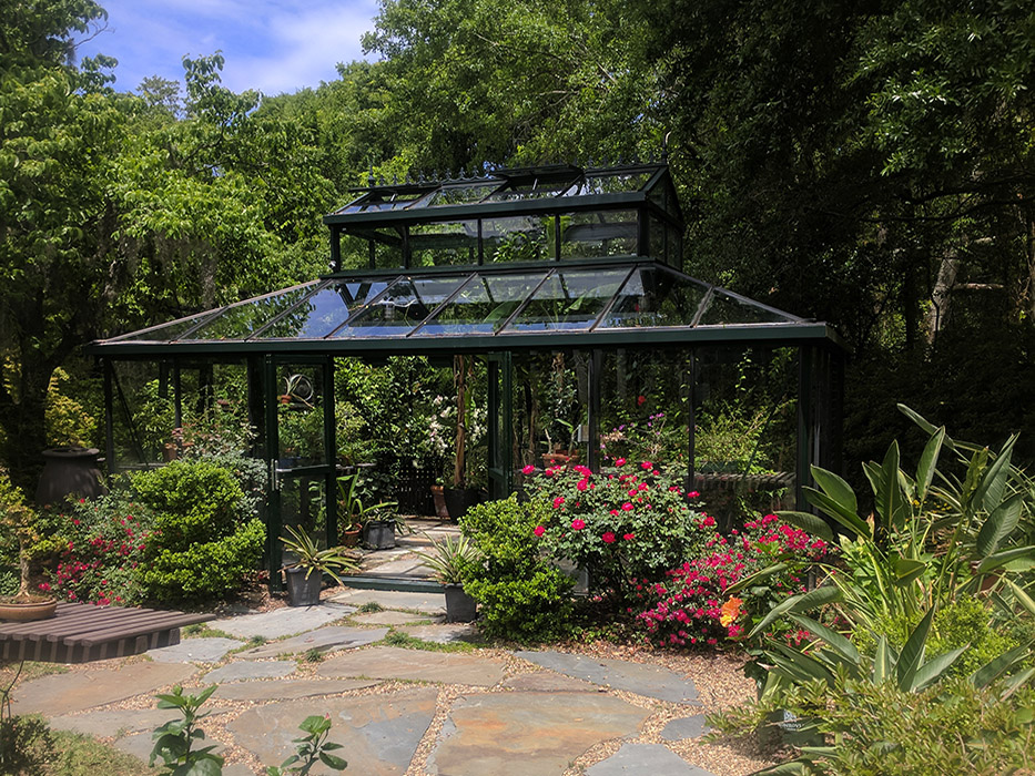 Cathedral Greenhouse in use