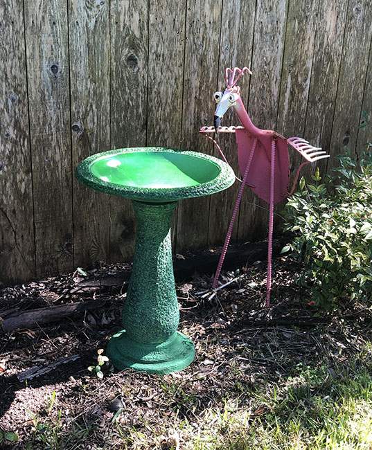 dark light green birdbath 5