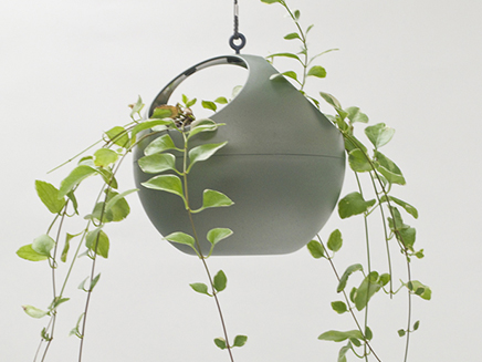 euro hanging planter moss green 