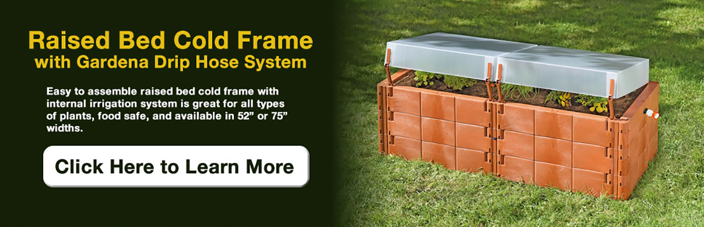Raised bed cold frame