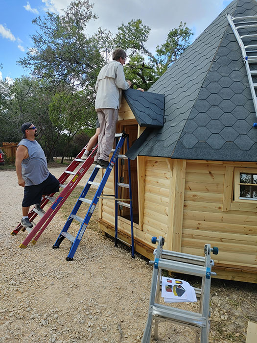 Hunter's Cabin assembly process