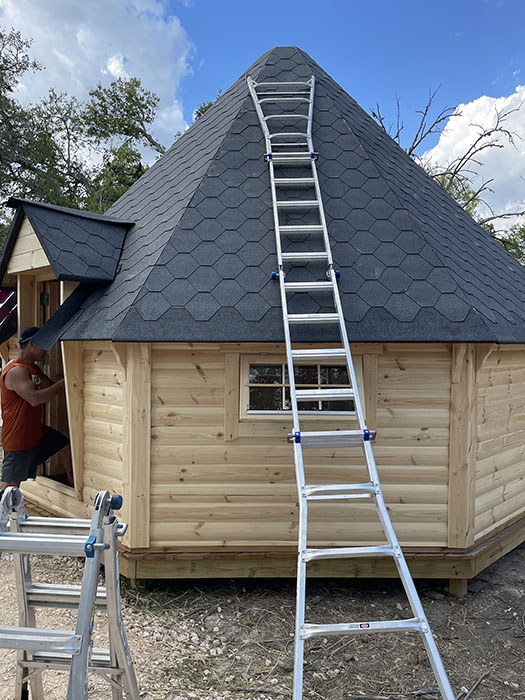 Hunter's Cabin assembly process