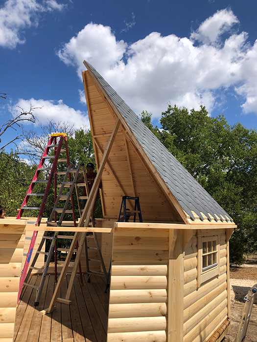 Hunter's Cabin assembly process