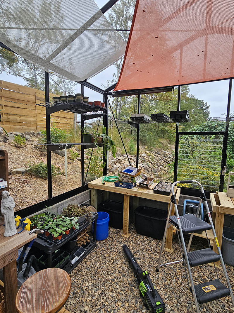 photo five royal victorian greenhouse with owner modifications including awning