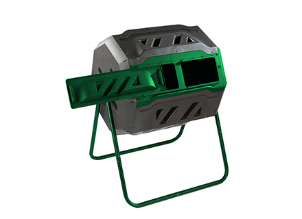 mr spin compost tumbler open lid