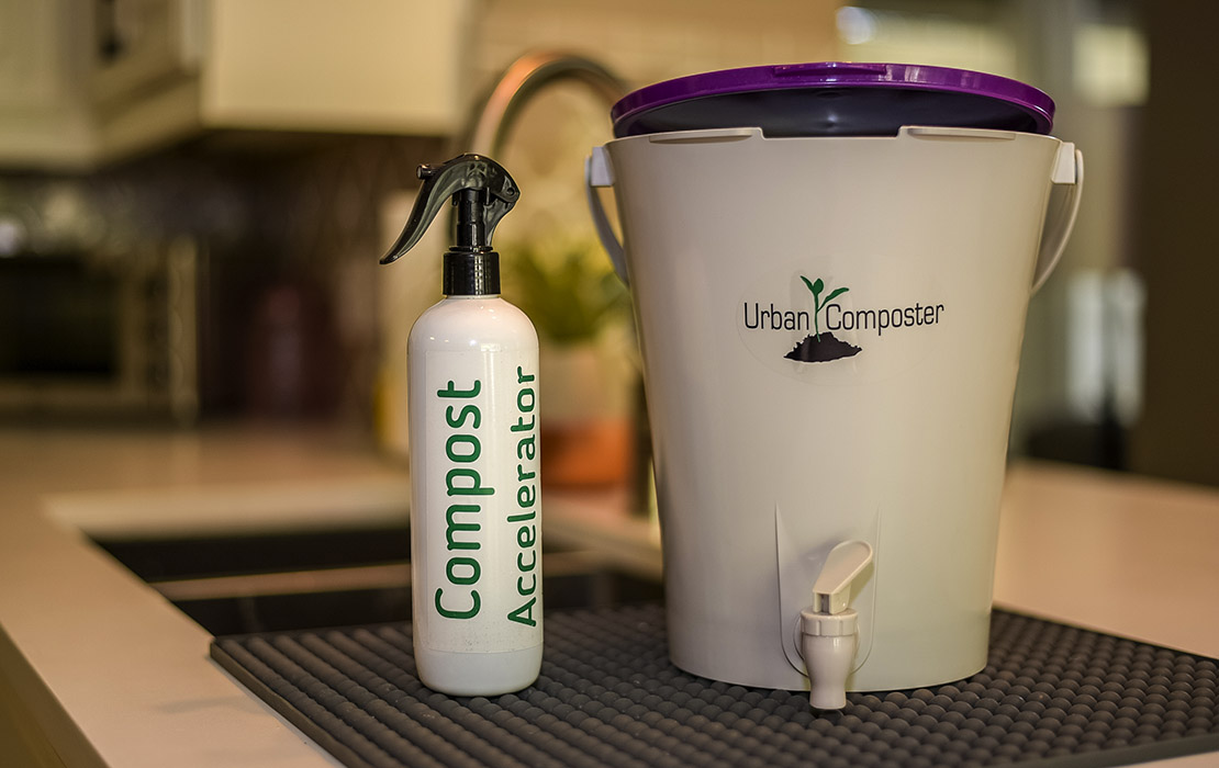 Urban Composter - Small purple with Spray