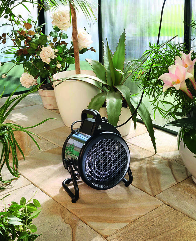 Portable Greenhouse Heater with Adjustable Digital Thermostat, 1500W/750W Electric Heater with 3 Modes for Fast Heating, Overheat Protection and Water