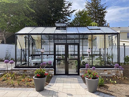victorian greenhouse vi36 poly & glass combo from customer Adam Odeh
