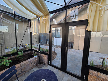 customer Zipperman installation victorian greenhouse vi34