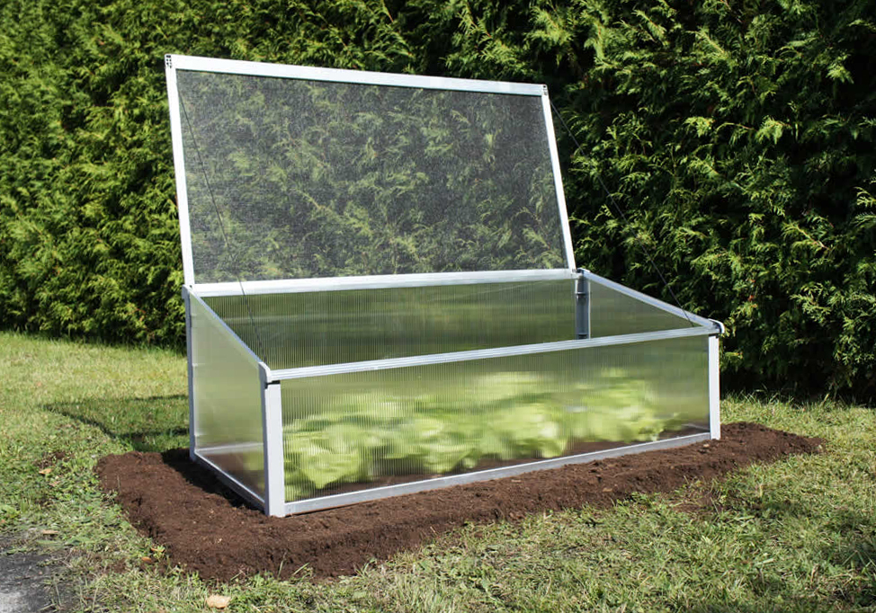 Year Round Cold Frame Lid Open