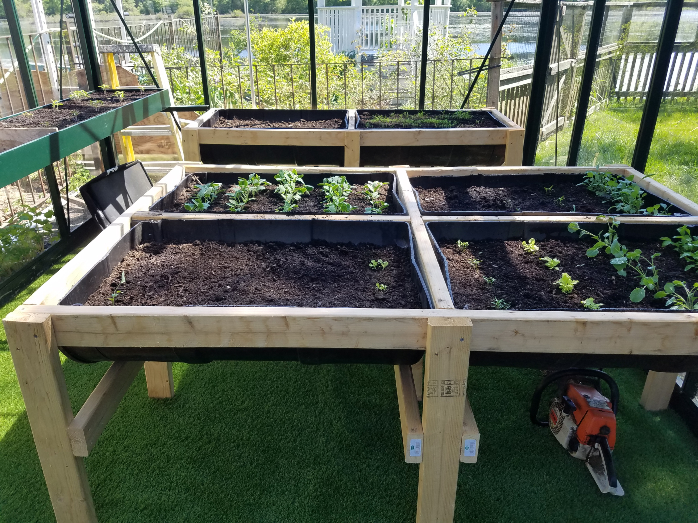 garden bed interiors in exaco greenhouses
