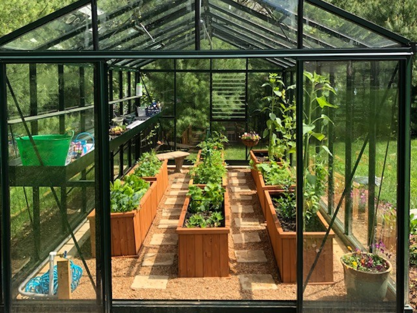 garden bed interiors in exaco greenhouses