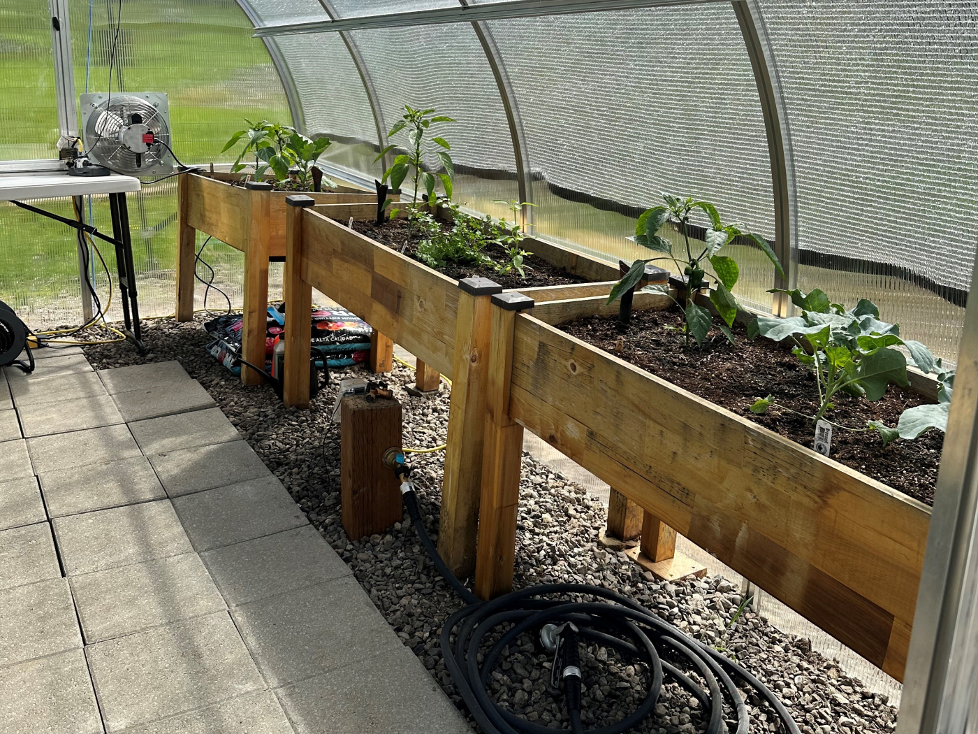 garden bed interiors in exaco greenhouses
