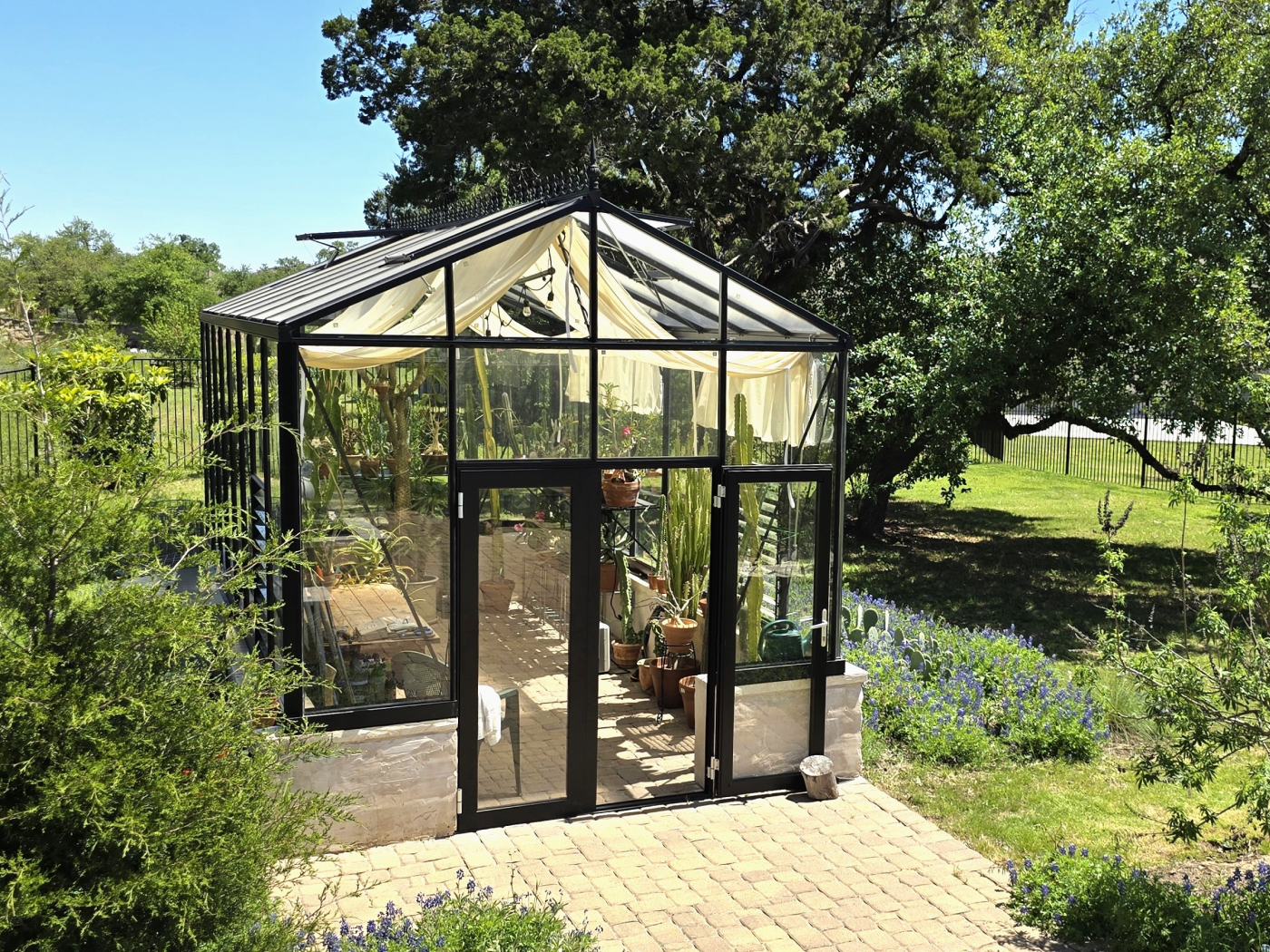 stone stem walls for exaco greenhouses