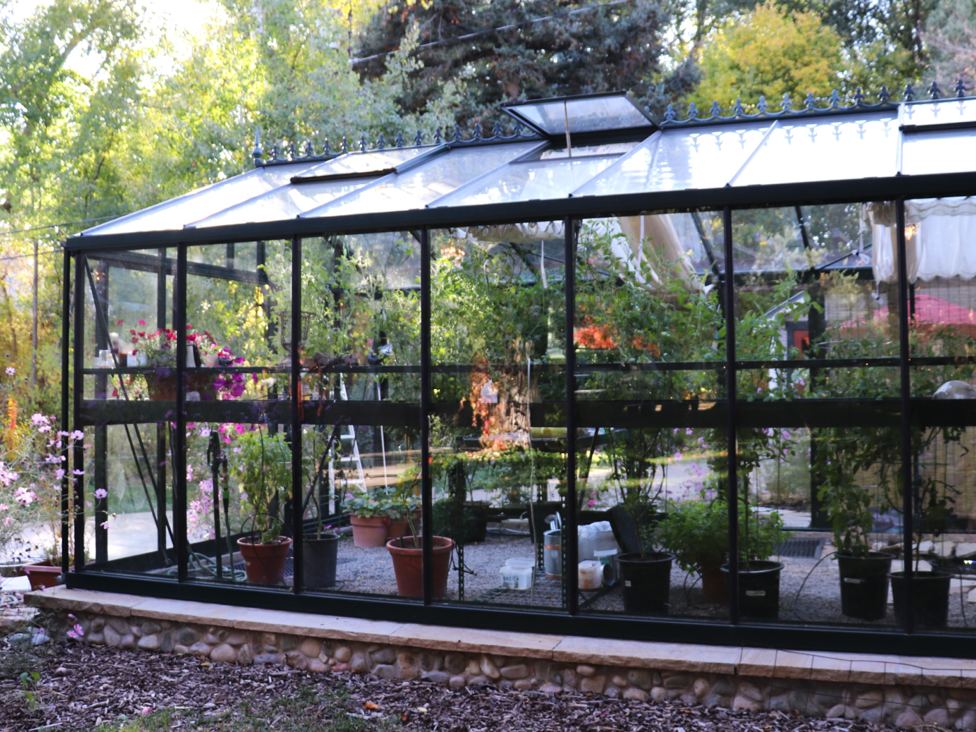 stone stem walls for exaco greenhouses